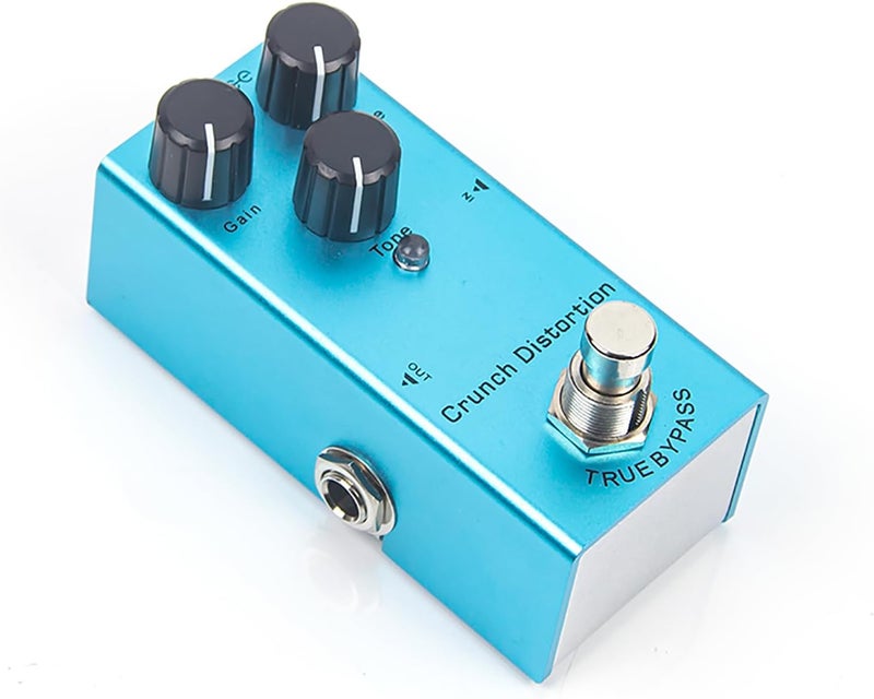 IOppWin Crunch Distortion Guitar Pedal - High-Gain Tone, True Bypass, Noise Reduction, Aluminum Body, DC 9V for Electric Guitar - Image 1